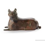 A KHORASAN BRONZE WEIGHT FIGURINE IN THE FORM OF A LION, PERSIA, 12TH CENTURY