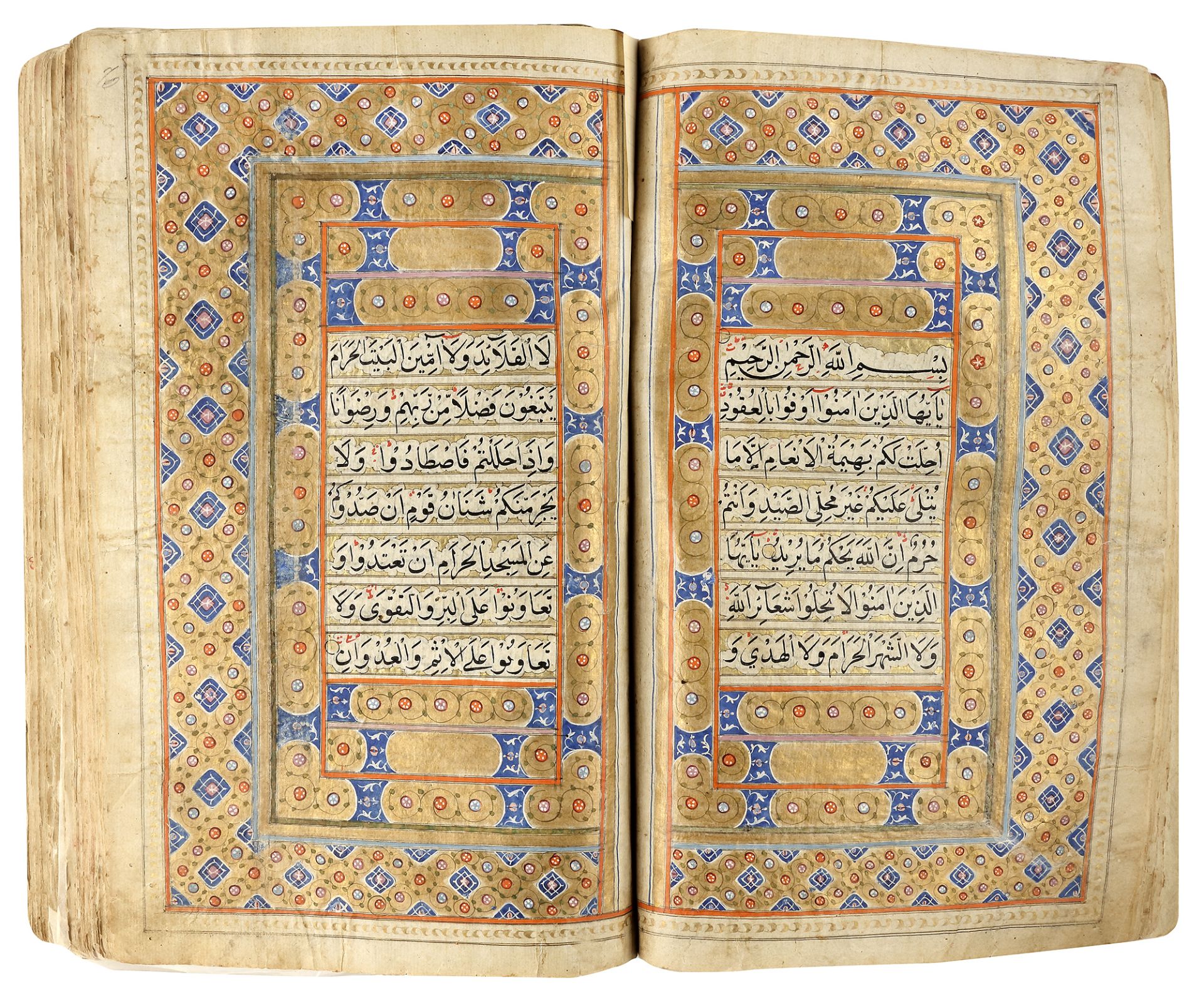 A KASHMIR LEATHER-BOUND QURAN, WRITTEN BY MUHAMMED SAIF AL-ALLAH AL-ANSARI AL-LAHORI, DATED 1248AH/1