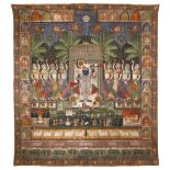 A LARGE PICCHVAI OF SHRI NATH JI, NORTH INDIA, RAJASTHAN, KOTA, 19TH CENTURY