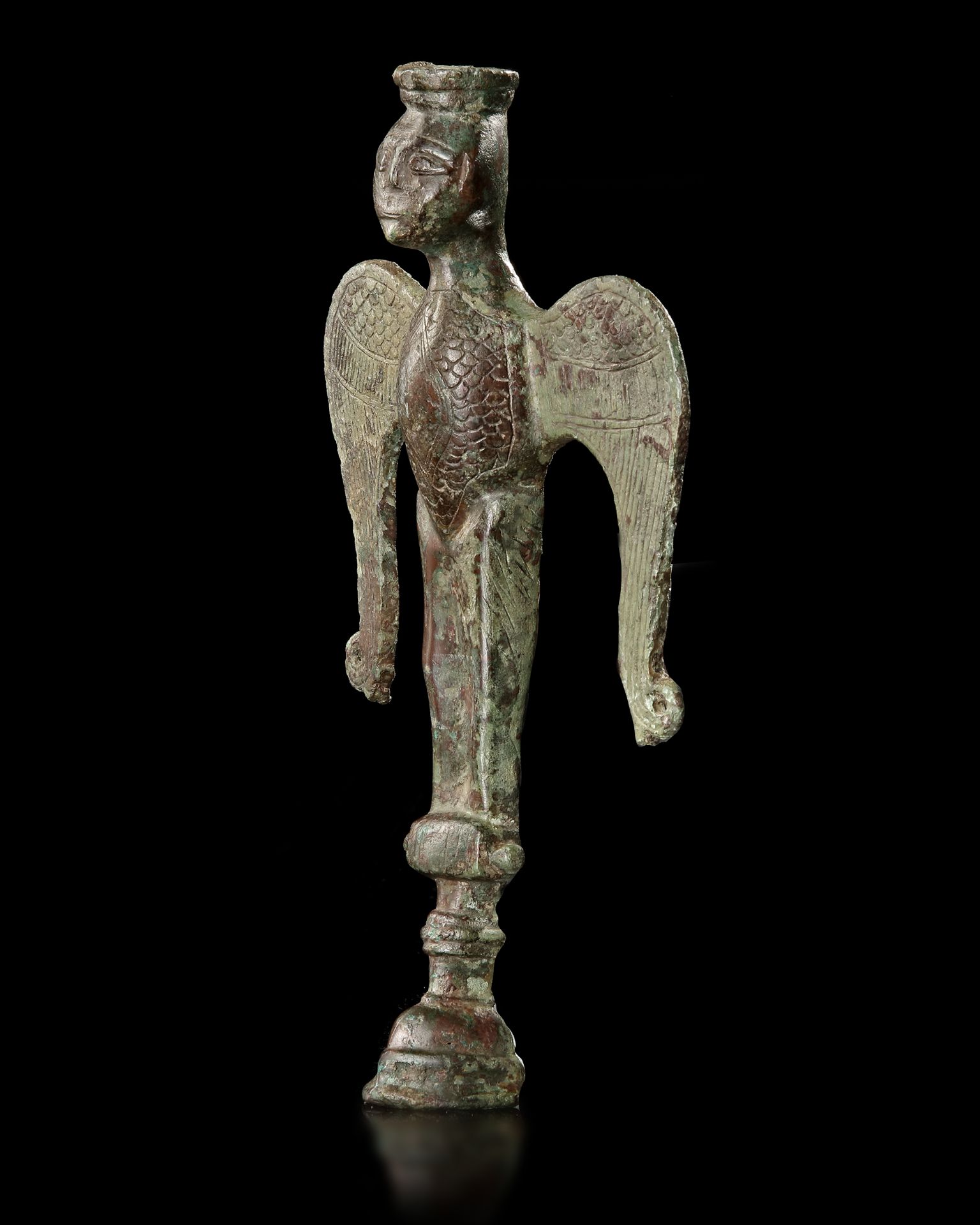 A BRONZE FIGURE OF AL BURAQ, PERSIA SELJUC, 12TH CENTURY - Image 2 of 3