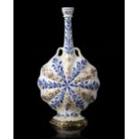 A SAVAFID POTTERY BOTTLE, PERSIA, KIRMAN, 17TH CENTURY