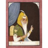 A PORTRAIT OF MAHARAJA RANJIT SINGH, PUNJAB PLAINS, NORTH INDIA, CIRCA 19TH CENTURY