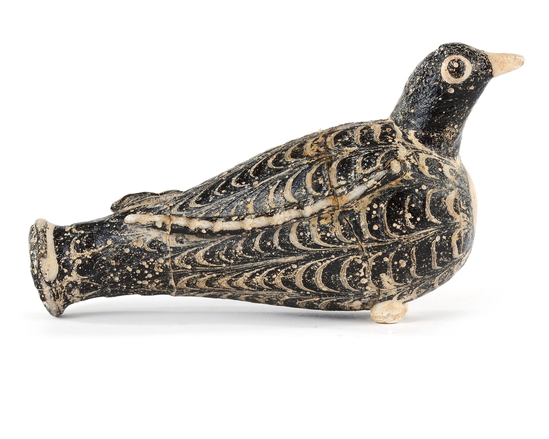 A VERY RARE GLASS BIRD, IRAQ OR SYRIA, 9TH CENTURY - Image 3 of 6