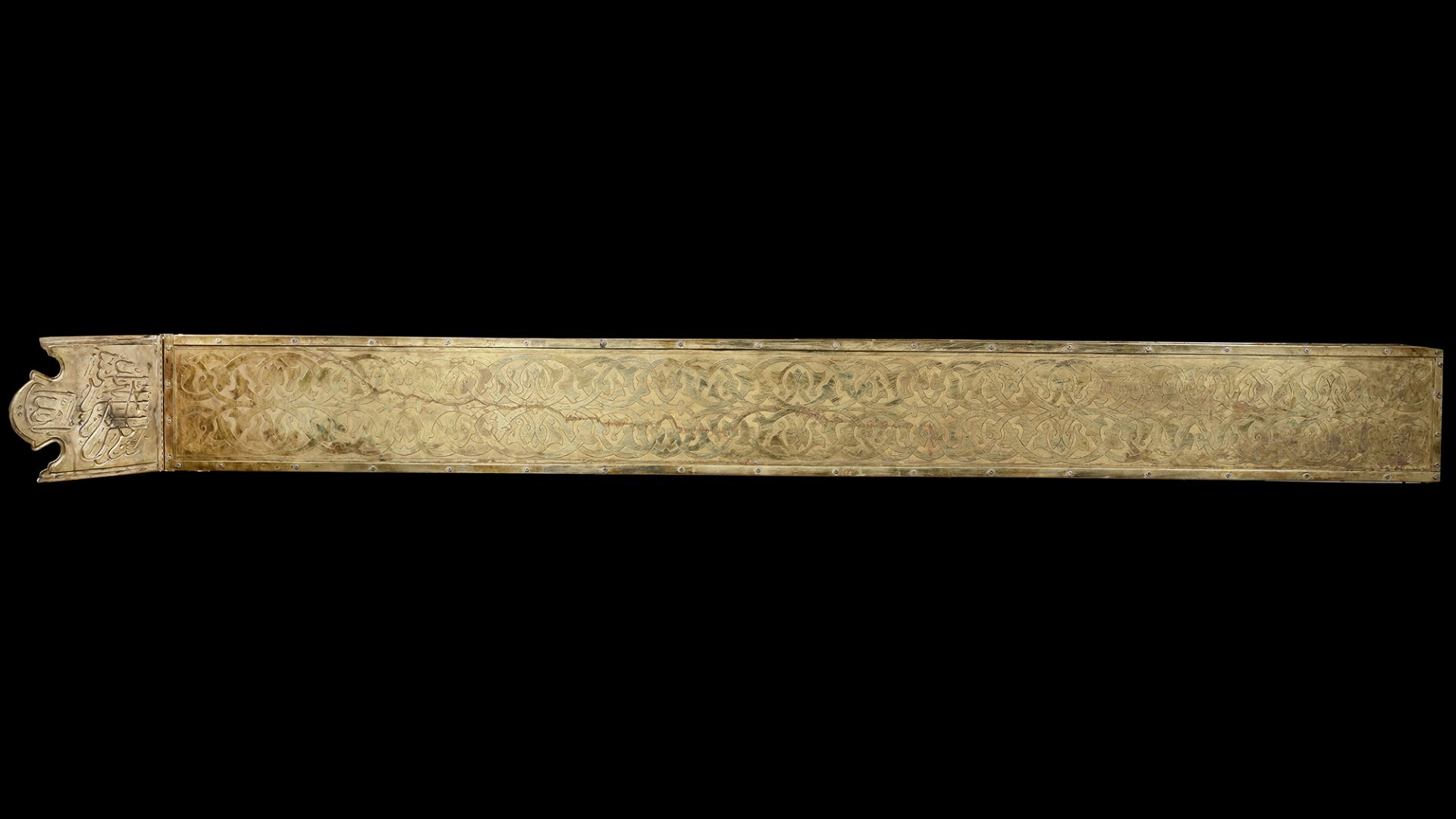 A GILT SPOUT IN THE STYLE OF MEEZAB-E-REHMAT, 20TH CENTURY - Image 6 of 6