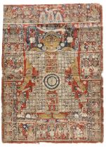 A JAIN PATA OF THE COSMIC MAN (LOKAPURUSHA) GUJARAT, NORTH WEST INDIA, 17TH CENTURY