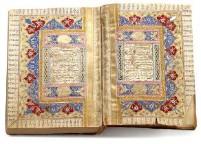 AN OTTOMAN ILLUMINATED QURAN, OTTOMAN TURKEY, 18TH CENTURY