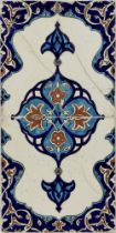 A PAIR OF RARE AND FINE IZNIK TILES, OTTOMAN TURKEY, 16TH CENTURY