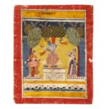 AN ILLUSTRATION FROM THE RAGAMALA SERIES, RAGA BASANT, MALWA CENTRAL INDIA, 17TH CENTURY