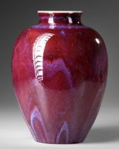 A CHINESE FLAMBE-GLAZED OVOID JAR, QING DYNASTY (1644–1911)