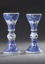 A PAIR OF BLUE AND WHITE POSSIBLY LANTERNS, KANGXI PERIOD (1662-1722)