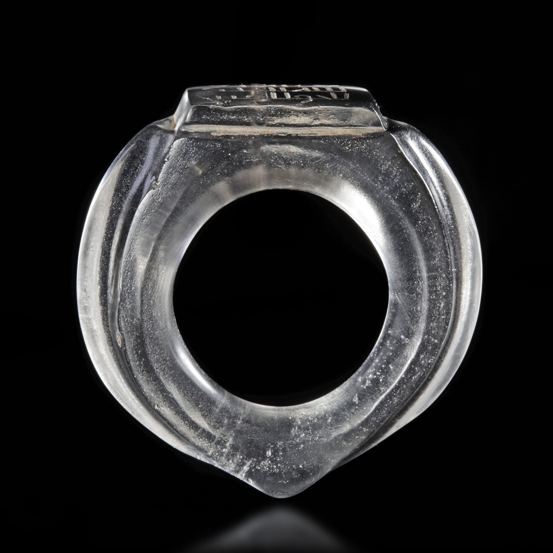 A ROCK CRYSTAL RING, 10TH-12TH CENTURY