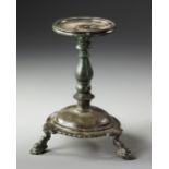 A BYZANTINE BRONZE LAMP STAND, 6TH-7TH CENTURY AD