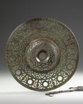 A LARGE BRONZE BYZANTINE POLYCANDELON, 6TH-7TH CENTURY AD