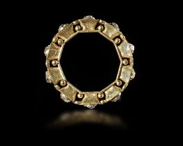 A LATE ROMAN RING WITH DIAMONDS, 4TH-5TH CENTURY AD