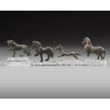 A GROUP OF ROMAN BRONZE ANIMALS, 1ST-2ND CENTURY AD