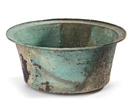 A BYZANTINE BRONZE BASIN, CIRCA 5TH-6TH CENTURY