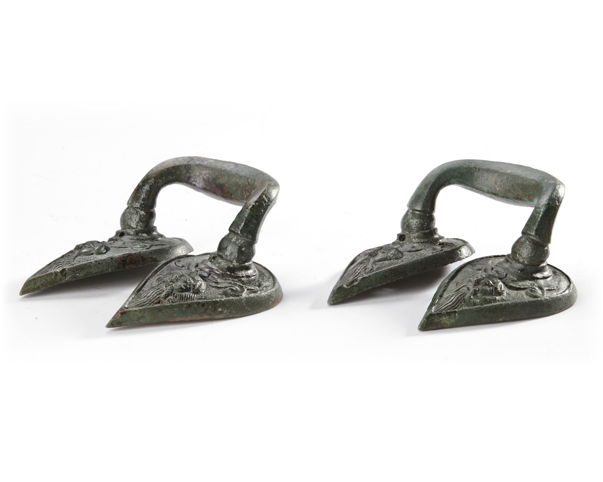 A PAIR OF HANDLES FROM A GREEK VESSEL, 6TH-5TH BC - Image 3 of 3