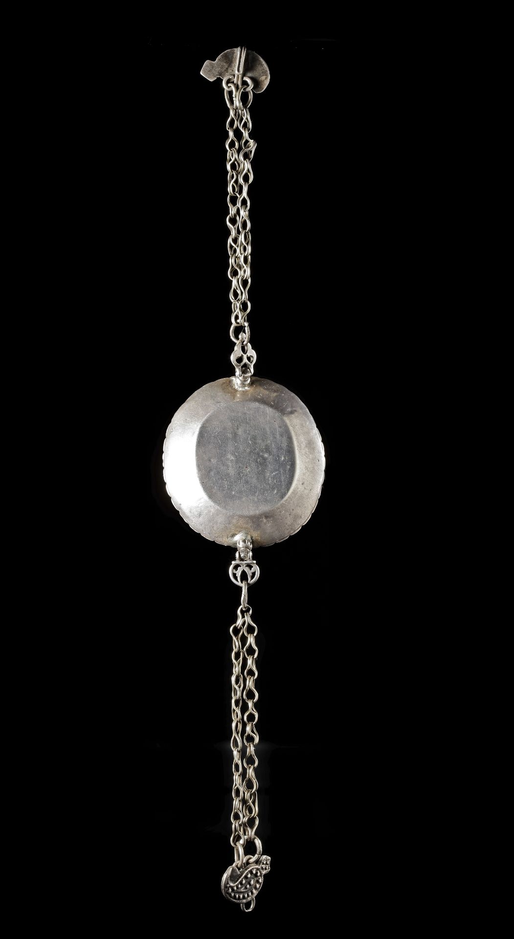 AN AGATE-SET SILVER BRACELET, 19TH CENTURY AD - Bild 4 aus 4