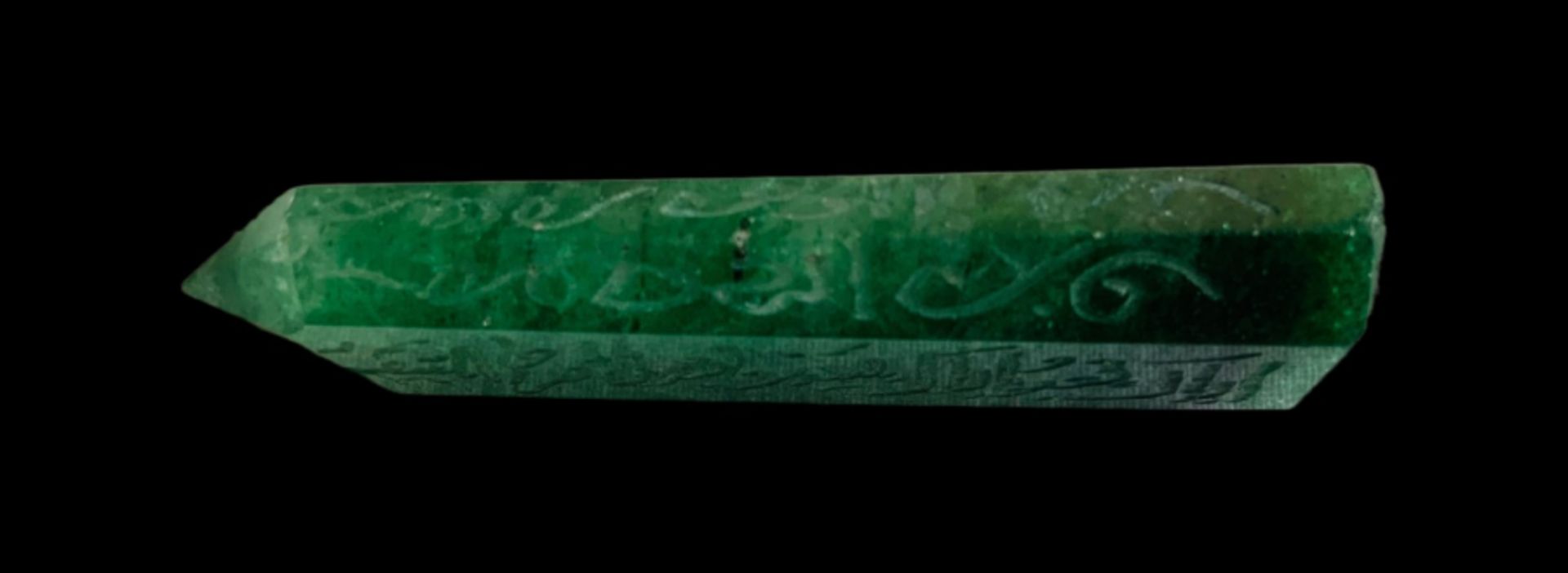 18 to19th century green crystal - Bild 6 aus 9