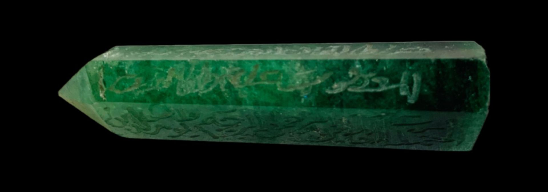 18 to19th century green crystal - Bild 3 aus 9