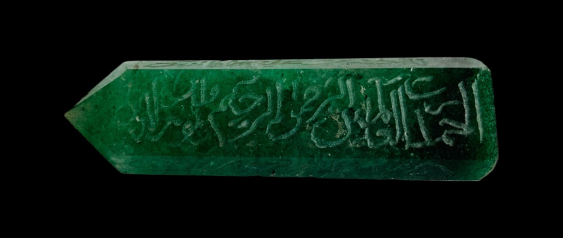 18 to19th century green crystal - Bild 4 aus 9