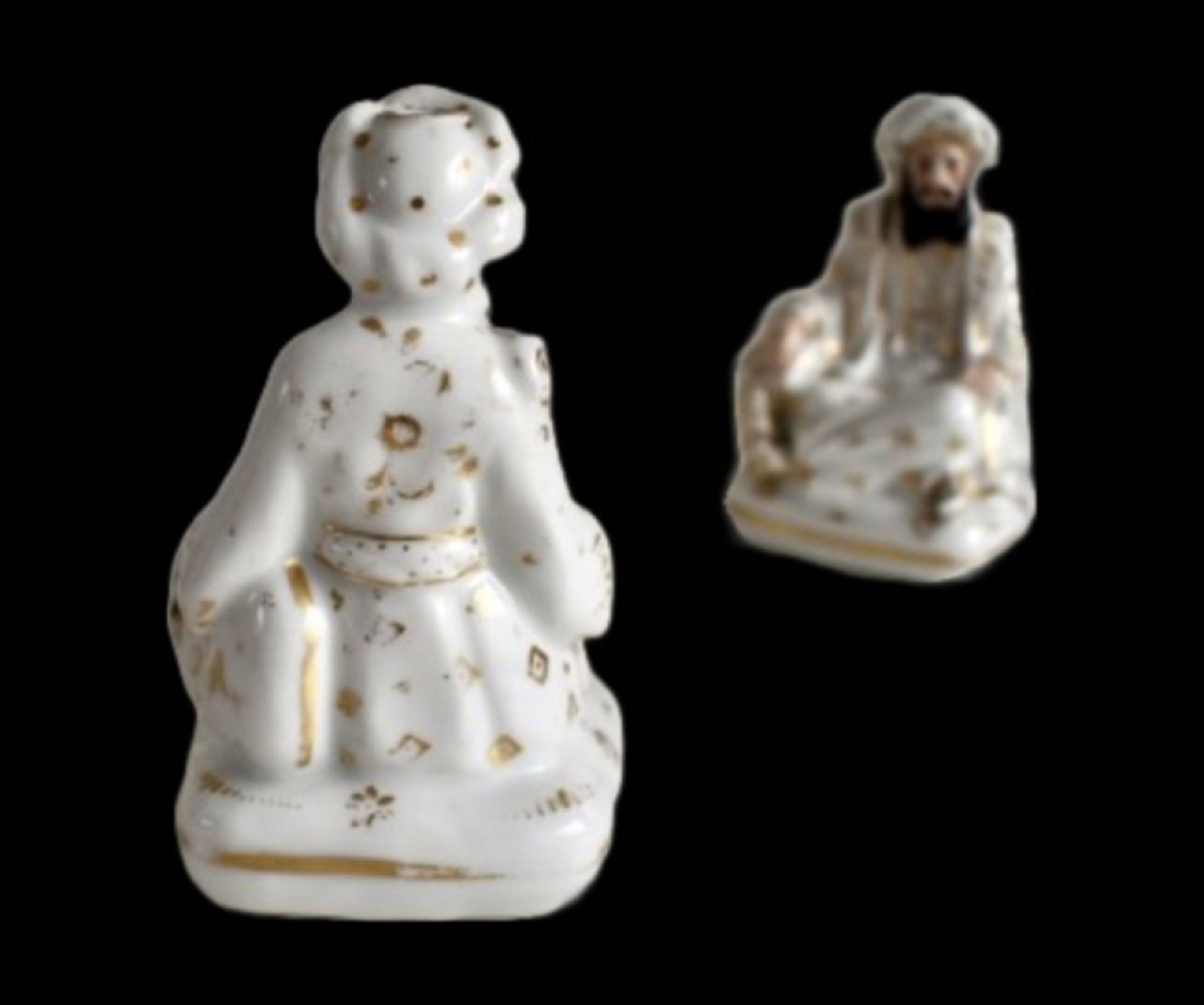 Two porcelain Sultan and Sultana container models  - Image 13 of 16