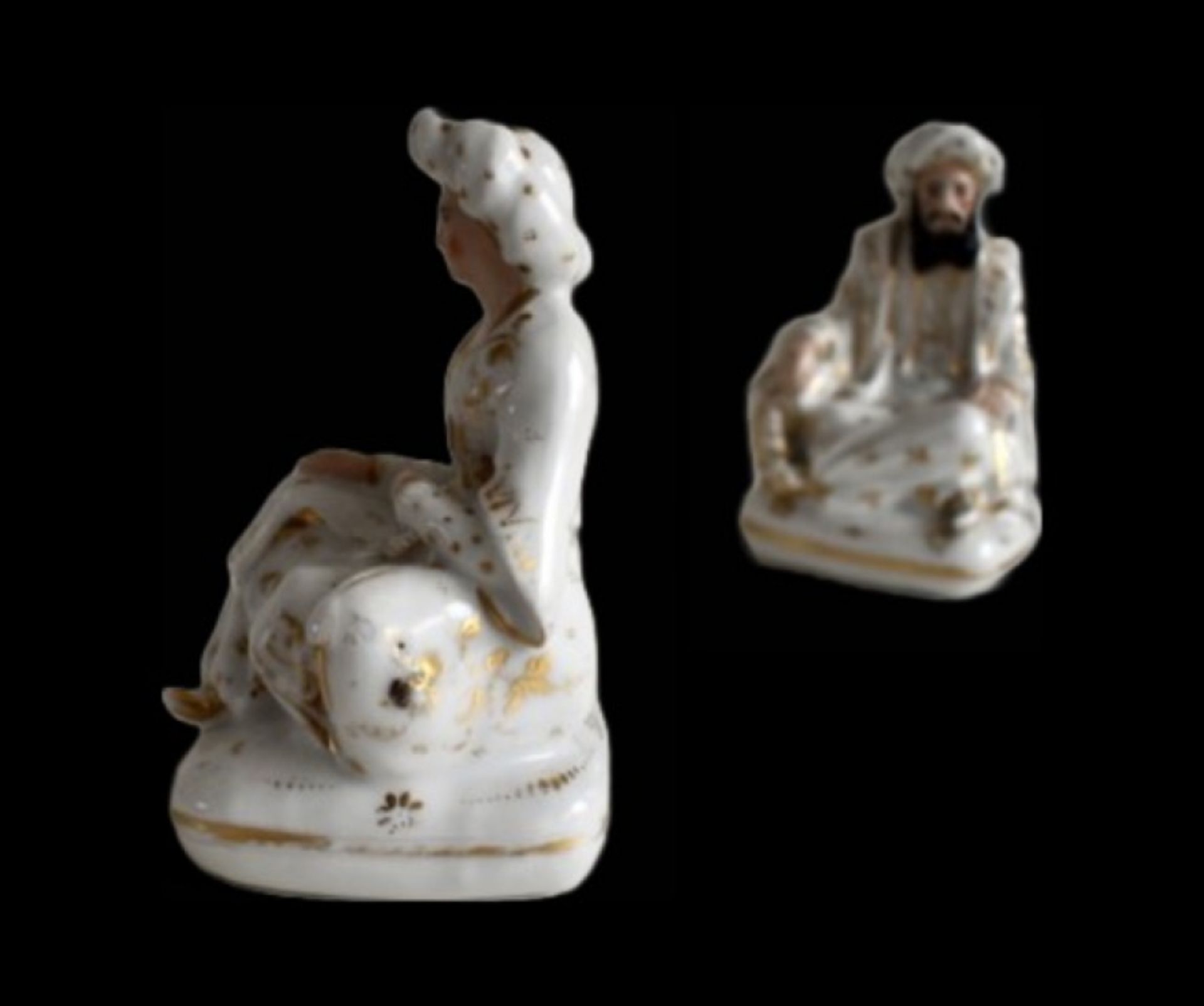 Two porcelain Sultan and Sultana container models  - Image 12 of 16