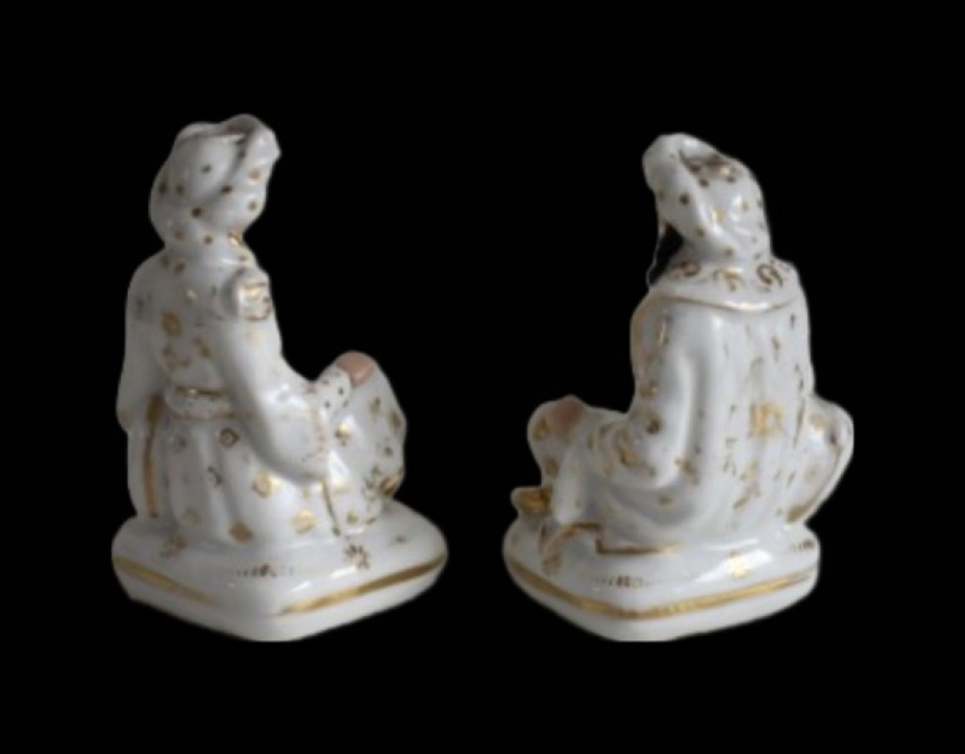 Two porcelain Sultan and Sultana container models  - Image 2 of 16
