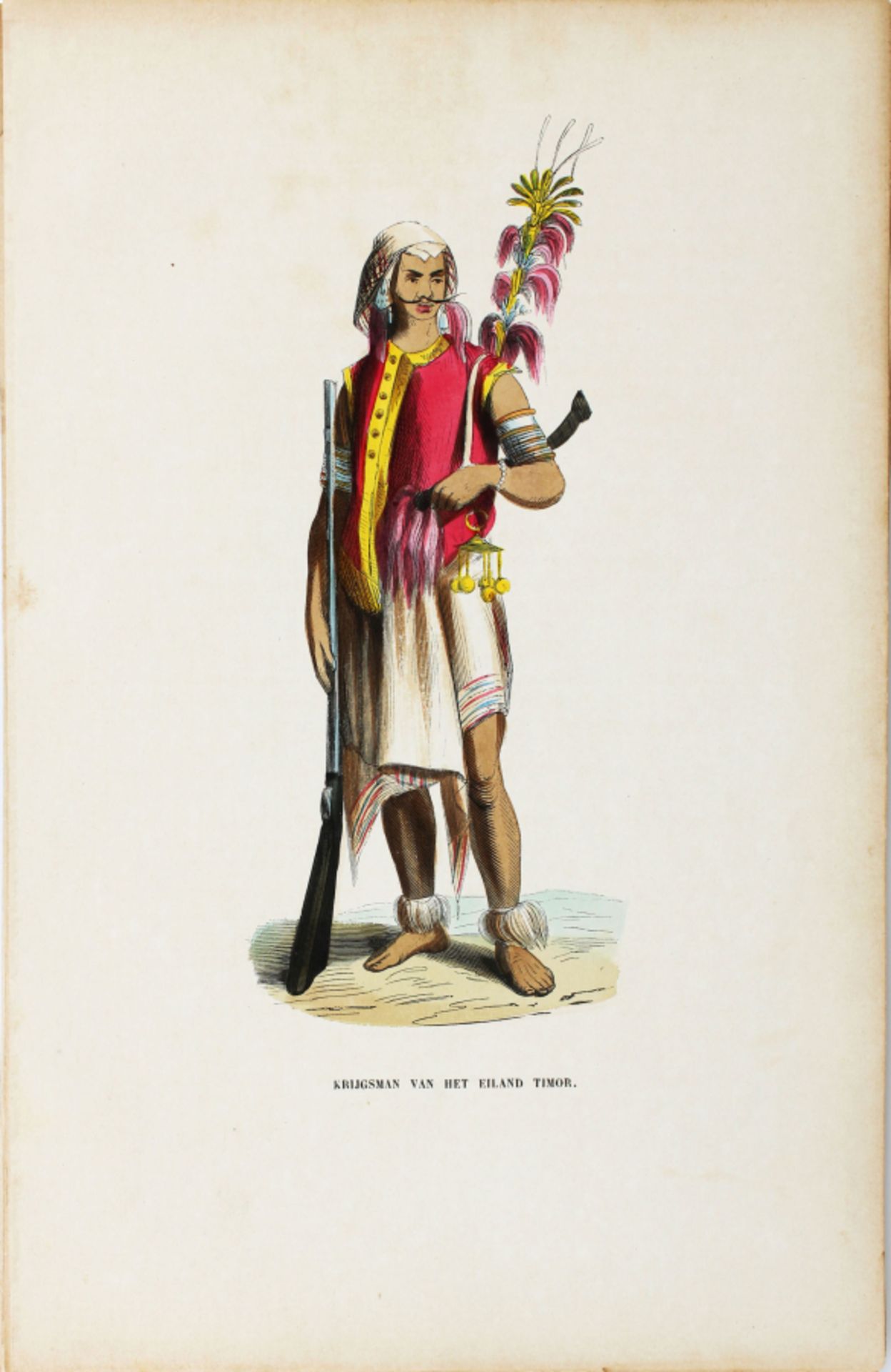 11 Ottoman, Persian, Asian, lithographs from 1843 AD, hand-coloured - Image 11 of 11