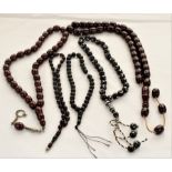 5 old prayer beads or Tasbih