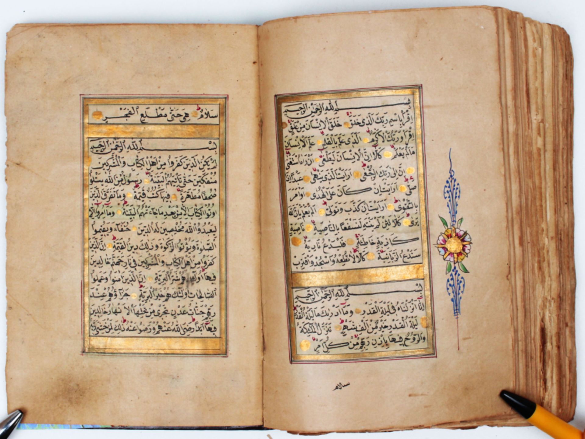 18th/19th century handwritten Ottoman Quran - Image 11 of 16