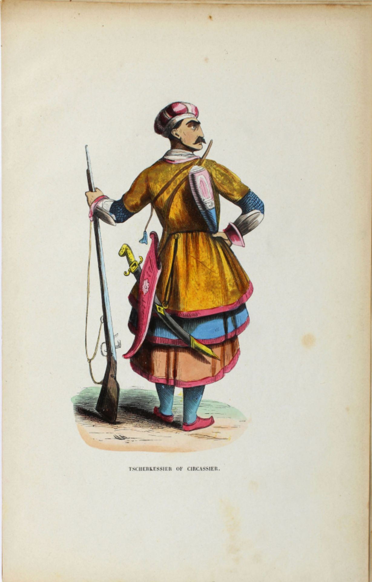 10 Ottoman, Persian, Asian, lithographs from 1843 AD, hand-coloured - Bild 7 aus 10