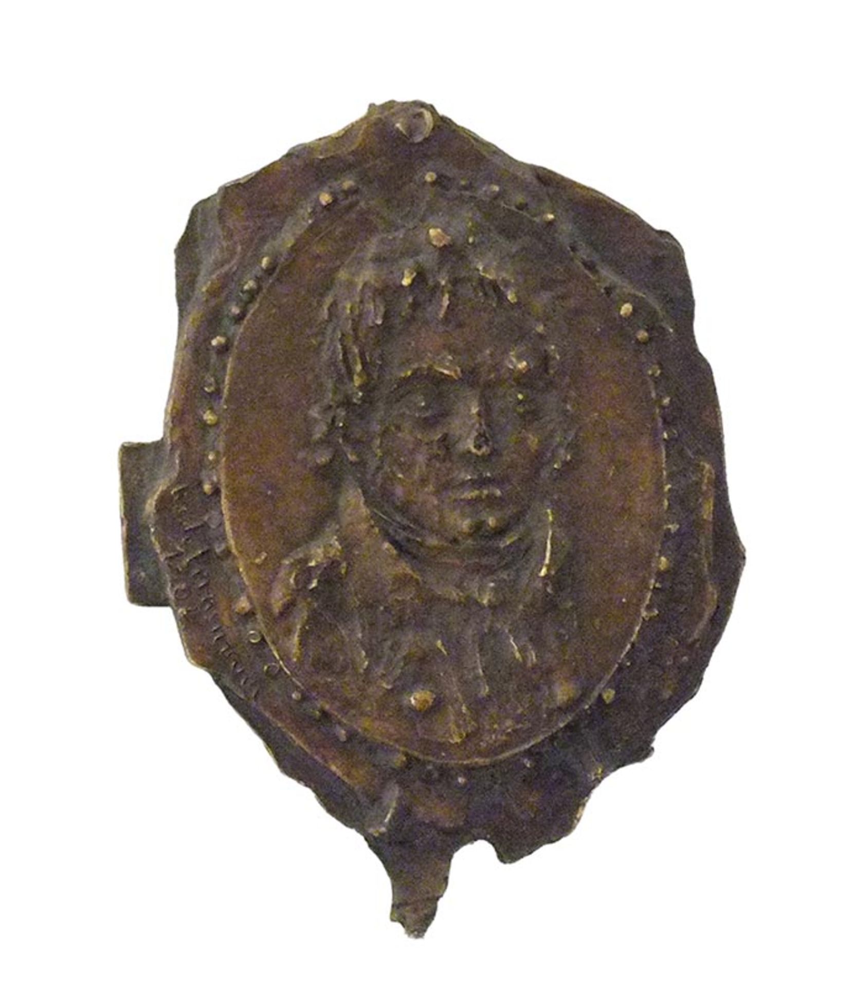 Schwarzbach, Anna Franziska. Gedenk-Medaille „Ludwig van Beethoven“Vorderseite: Beethoven im Alt