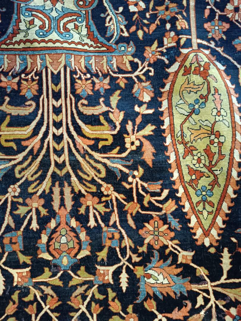 TAPIS Sarouk (chaine et trame en coton, velours en laine), centre de la Perse, vers 1930-1970 198 cm - Bild 2 aus 3