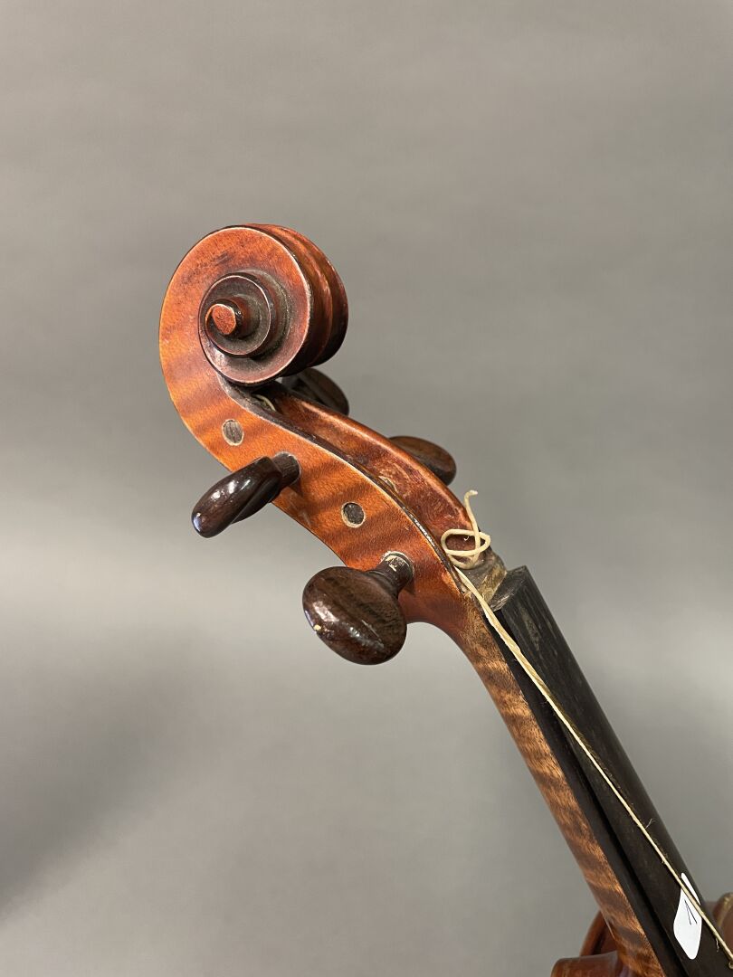 VIOLON De Jérôme THIBOUVILLE-LAMY fait à Mirecourt vers 1910-1915 en modèle Grandini Portrant une - Bild 3 aus 5