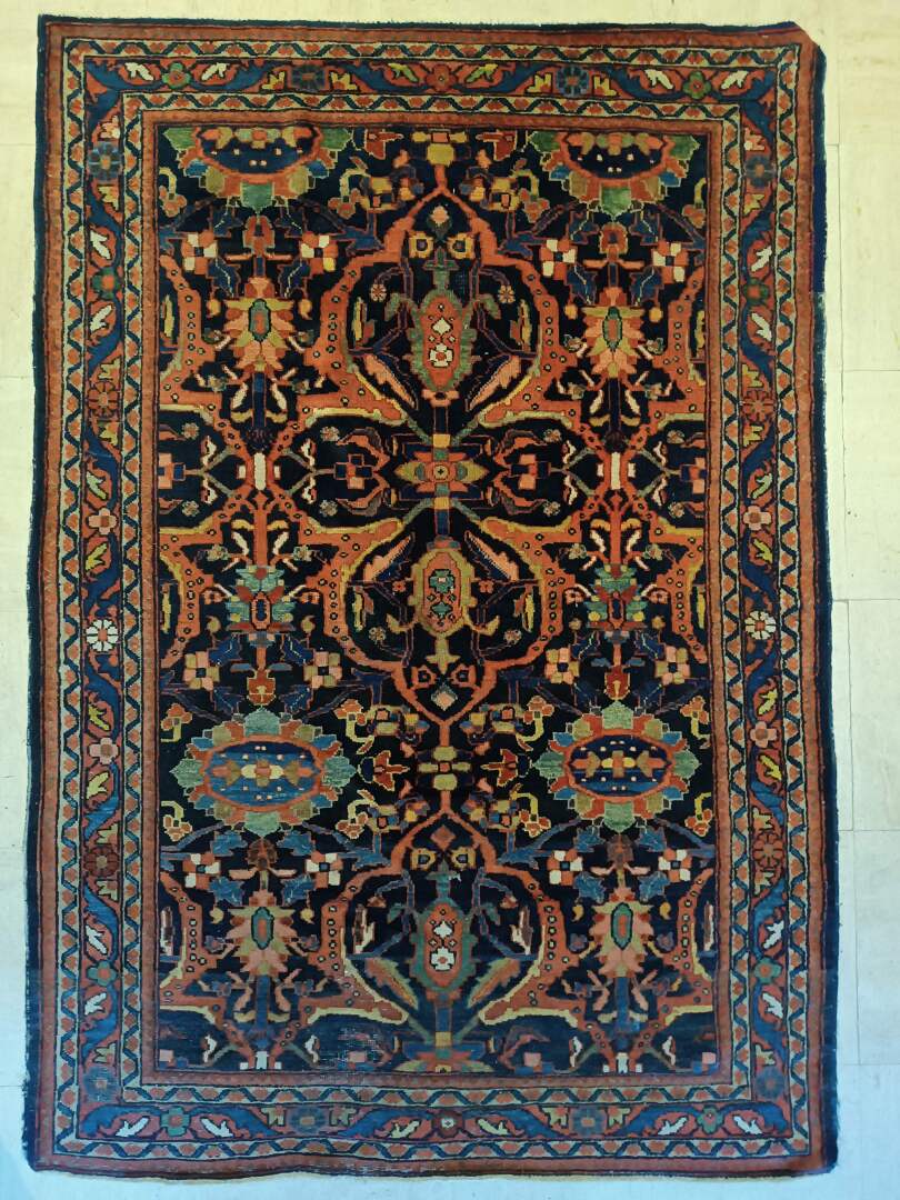 TAPIS Sarouk (chaine et trame en coton, velours en laine), centre de la Perse, vers 1930-1970 198 cm