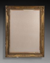 CADRE à palmette Bois et stuc doré, encadrement vitré Époque XIXe siècle H. 88 cm - L. 67 cm Vue :