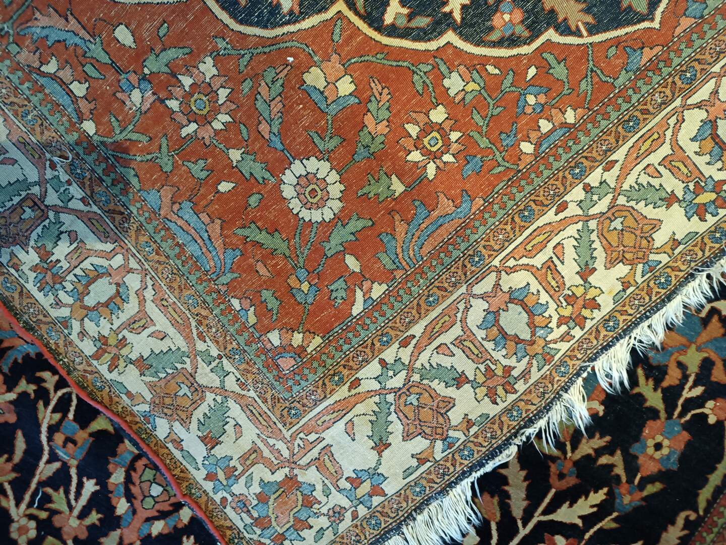 TAPIS Sarouk (chaine et trame en coton, velours en laine), centre de la Perse, vers 1930-1970 198 cm - Bild 3 aus 3