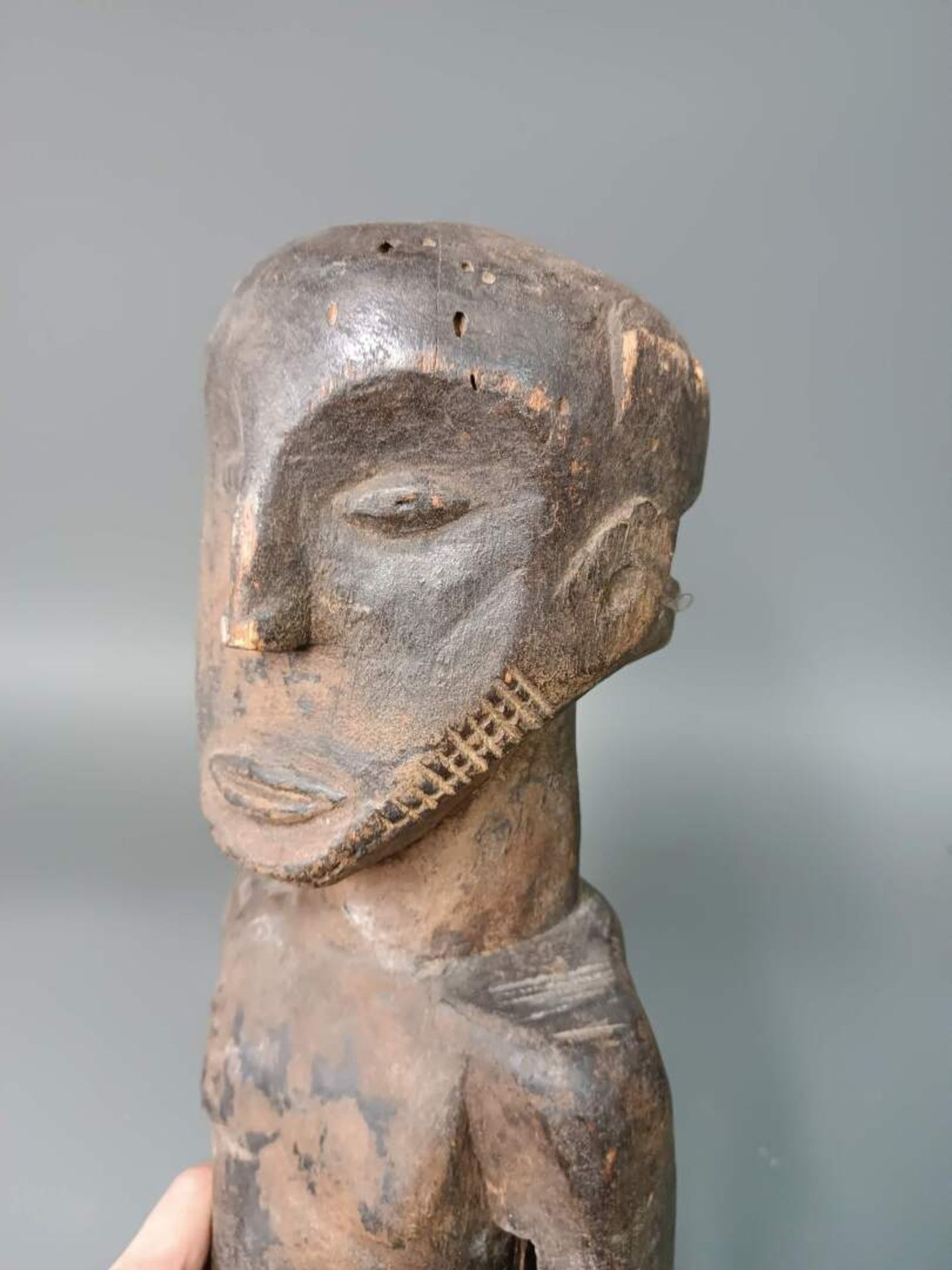 Statuette d'ancêtre masculin Bois sculpté H. 55 cm - Image 3 of 4