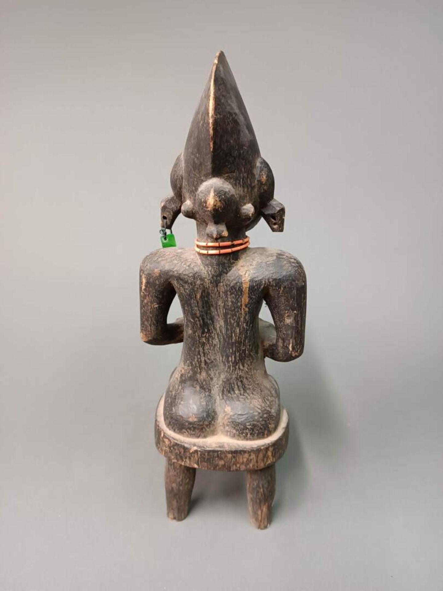 Deux figures de style Senoufo Bois sculpté et patiné Côte d'Ivoire H. 40 et 91 cm - Image 6 of 7