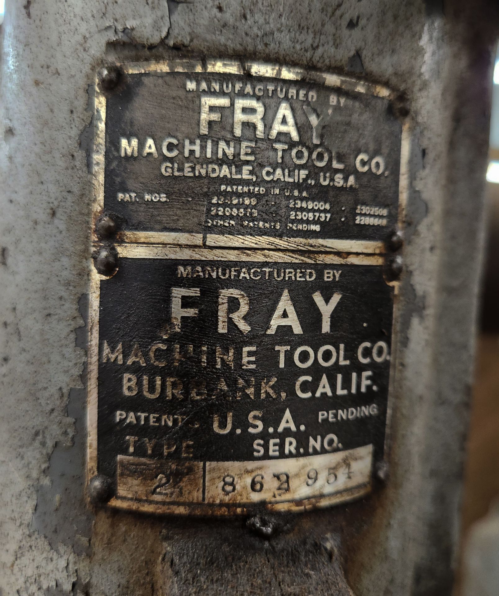 Fray Type 2 Vertical Milling Machine - Image 6 of 6