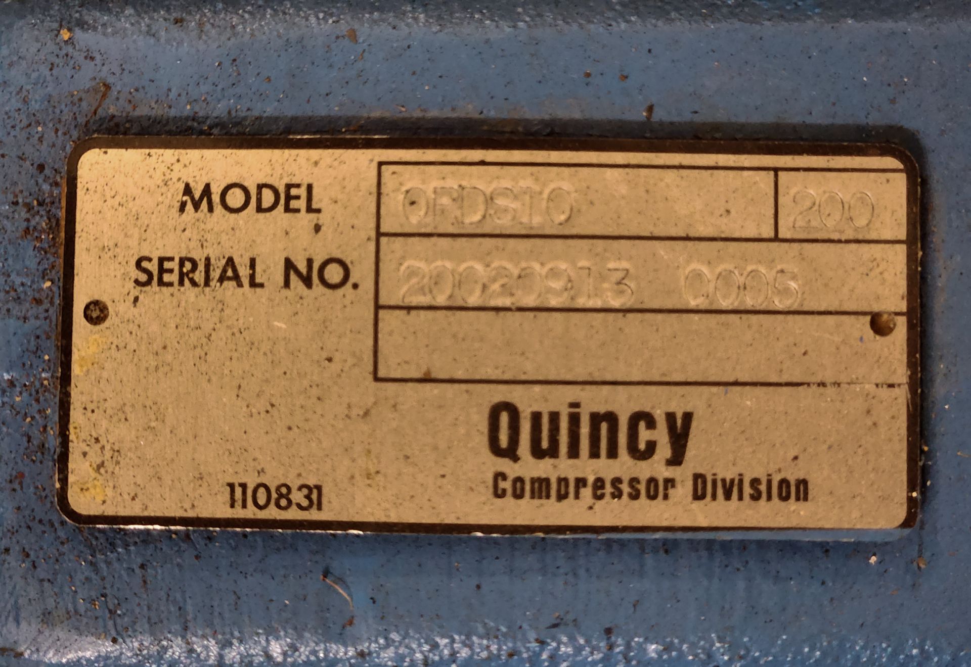 Quincy Air Compressor Pump - Image 4 of 4