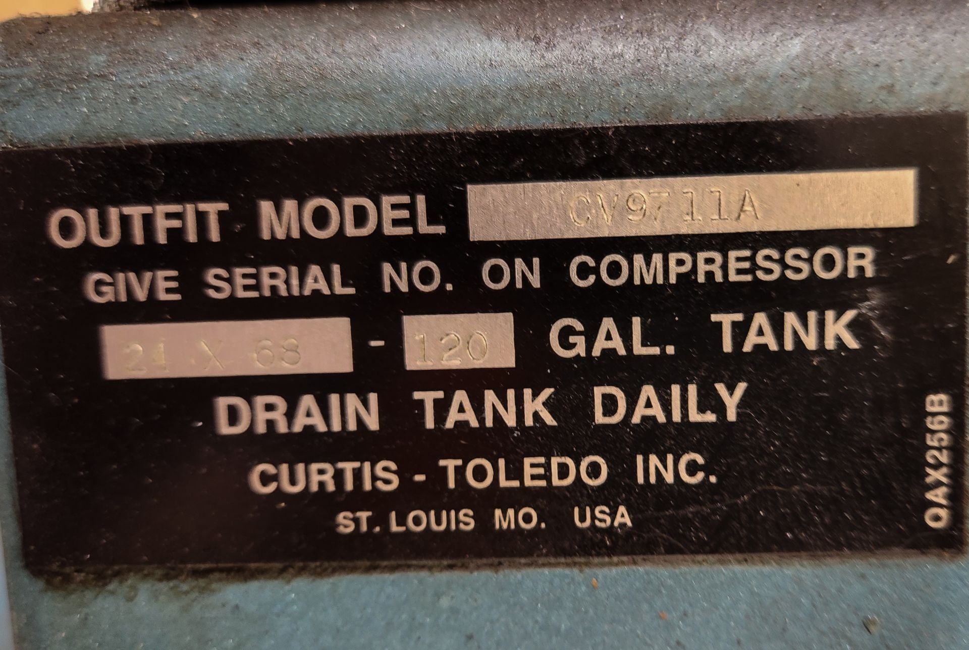 Curtis Toledo 120GAL Two Stage Compressor - Image 4 of 5