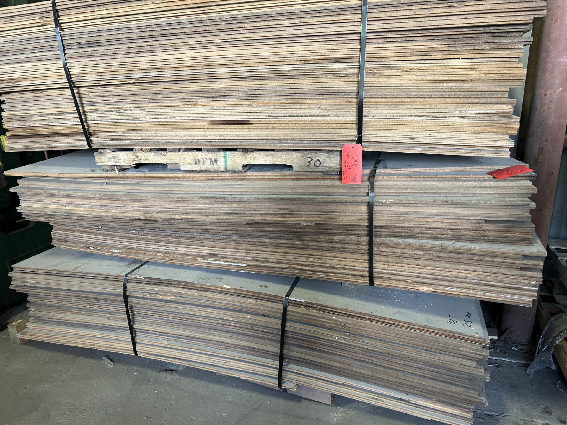 25pcs of 4x8 Tongue and Groove Flooring - Used