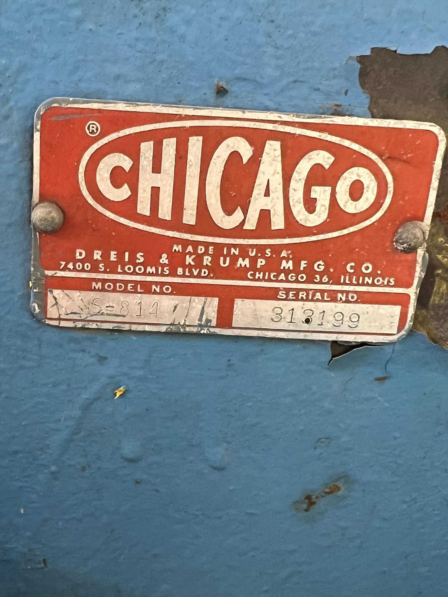 8' Chicago Metal Brake - Image 2 of 5