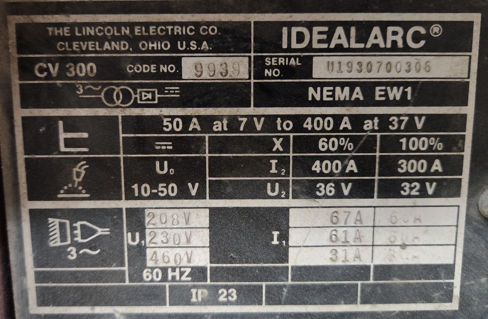 Lincoln Electric Idealarc Welder - Image 3 of 3
