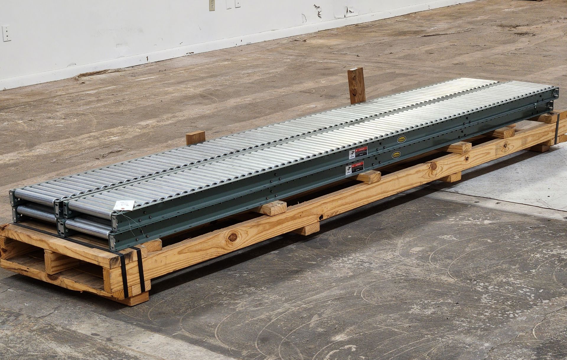 (4) 10' x 12" Hytrol Roller Conveyor Sections