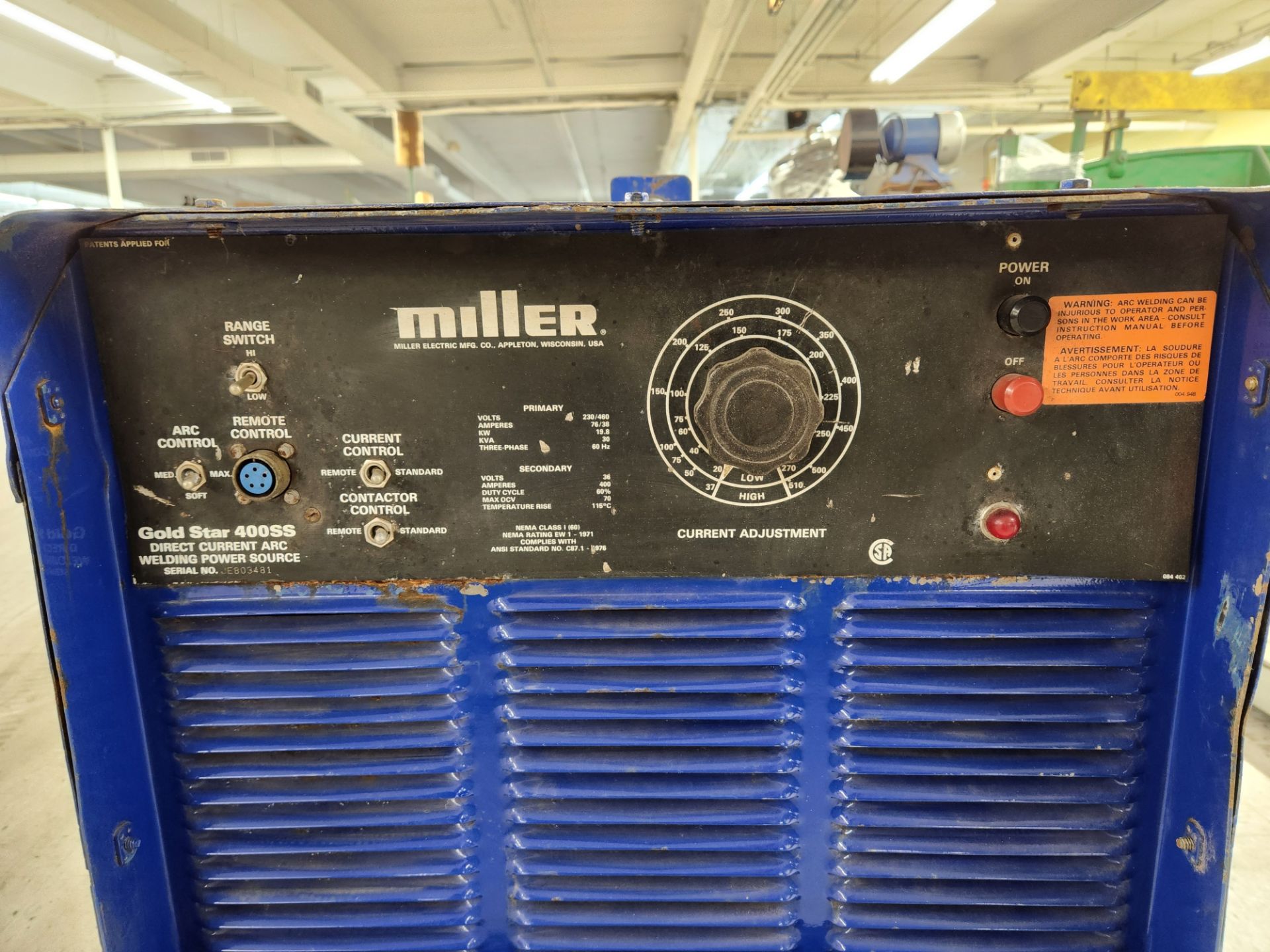 Miller Gold Star 400SS Welder - Image 2 of 4