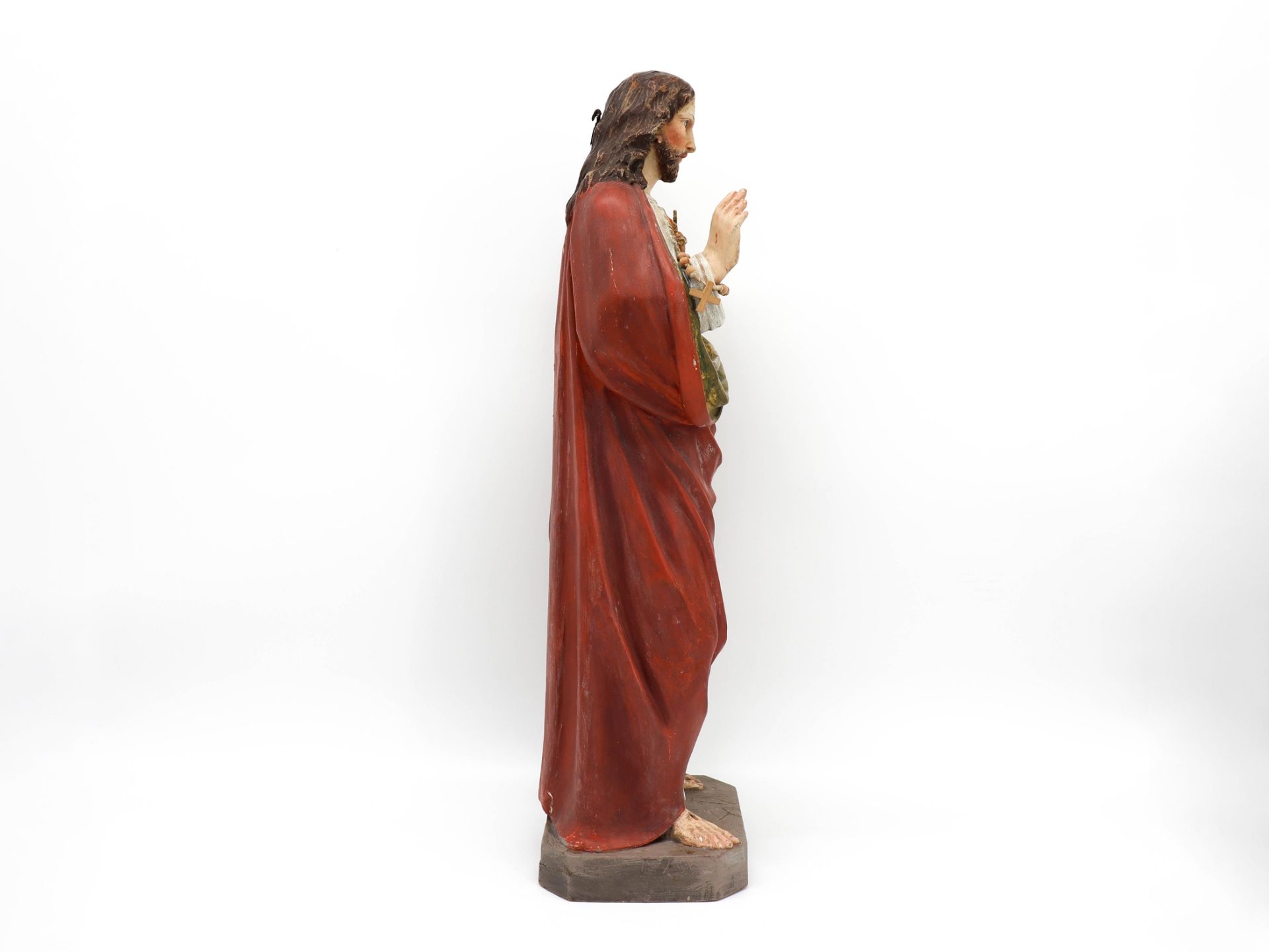 Jesus figure carving, lime wood, around 1900 - Image 2 of 7