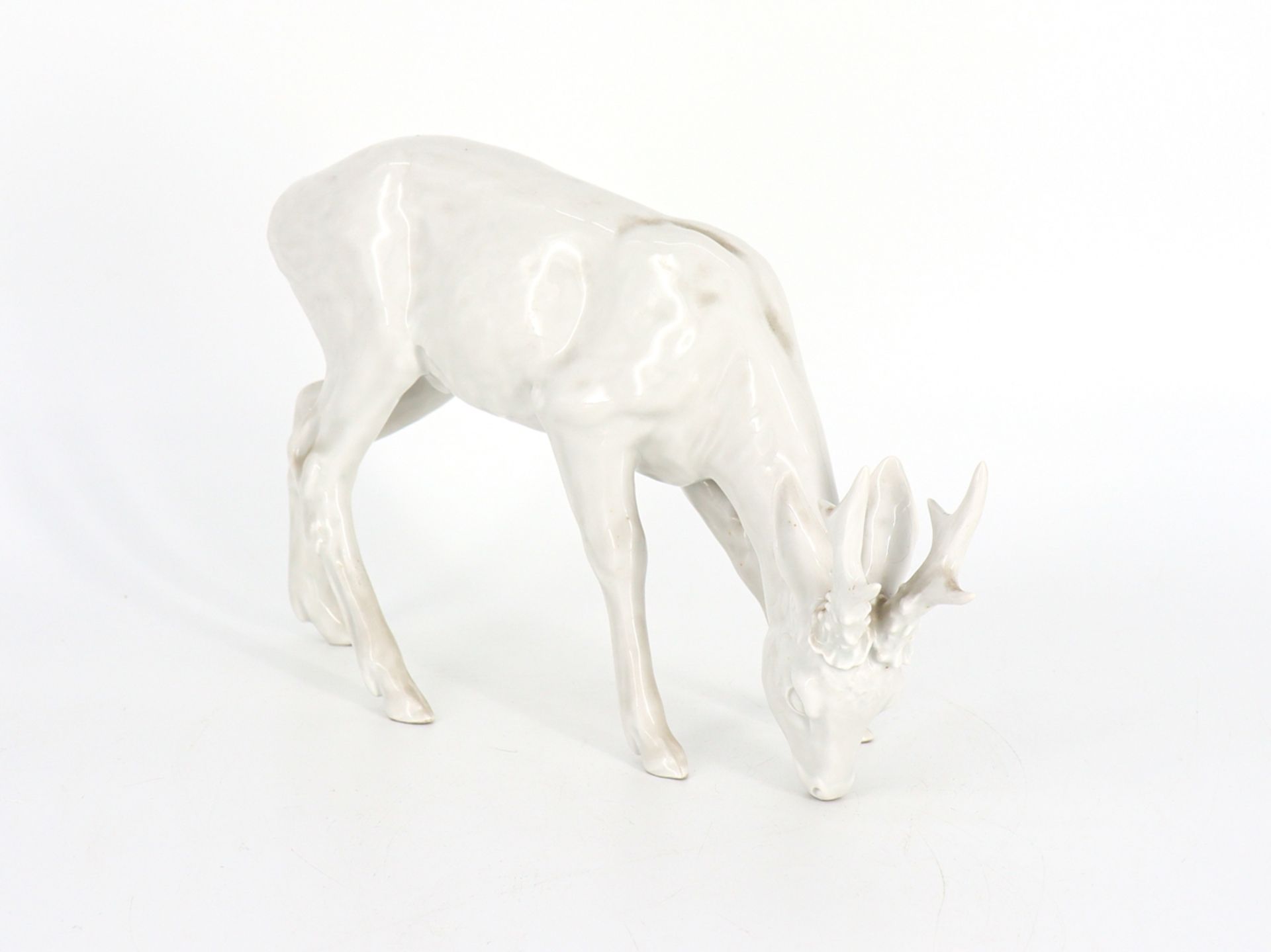 Willi Münch-Khe (1885-1960) Meissen young roebuck, design from 1938. - Image 8 of 8